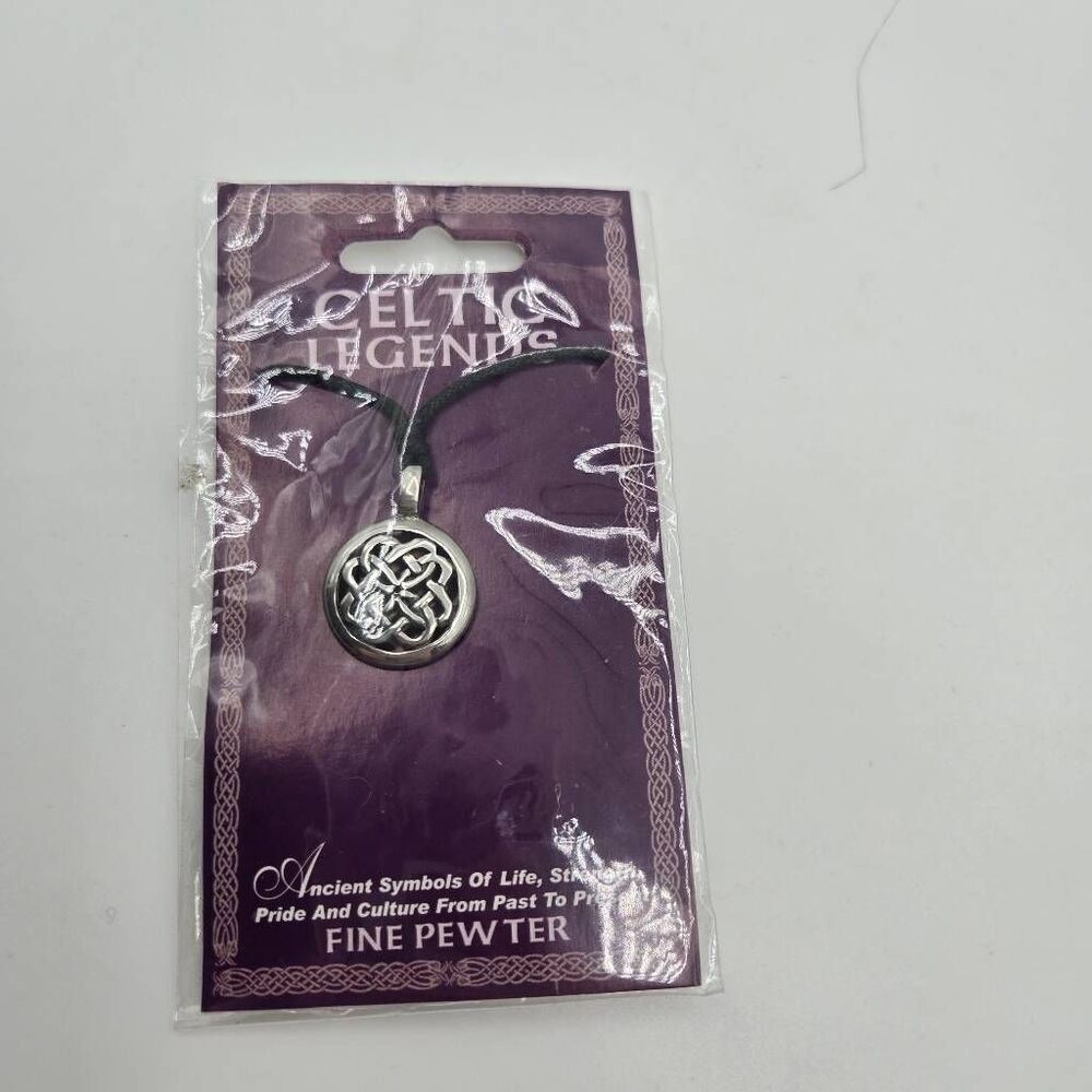 Celtic Legends Knotwork Pendant Necklace Pewter